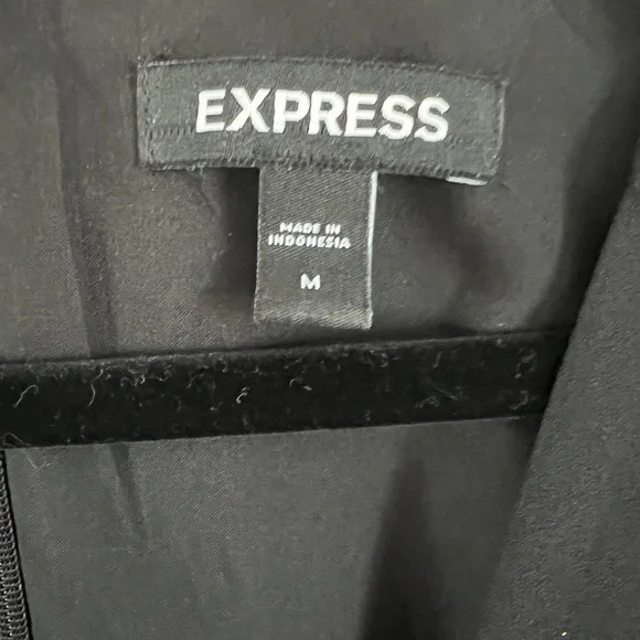 Women's Express Black V Neck Cocktail Dress Size Medium - Picture 7 of 7